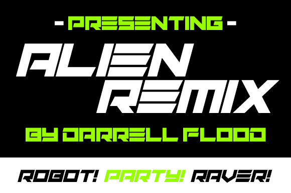 Alien Remix: A Display Font That Makes Your Headlines Unmissable