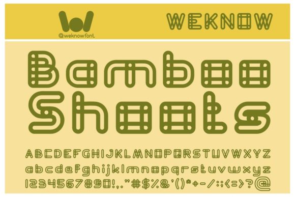 Bamboo Shoots: A Modern Display Font for Distinctive Digital Branding