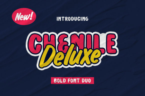 Chenile Deluxe: A Retro Display Font That Stops Scrollers