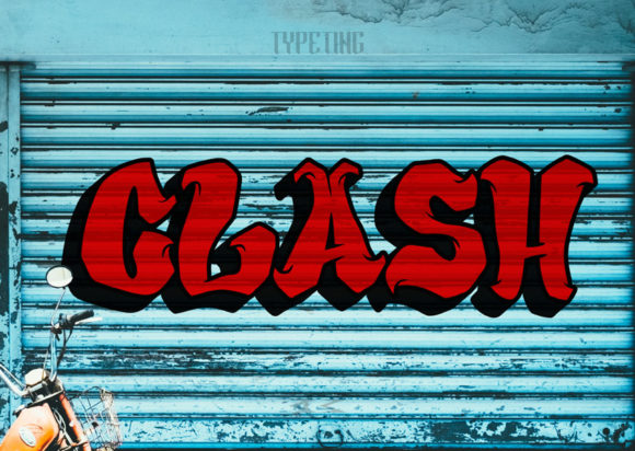Clash Font: Bold Graffiti Display Typeface for Scroll-Stopping Campaigns
