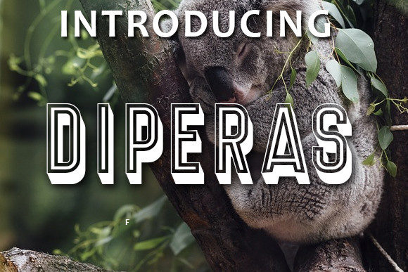 Diperas: A 3D Display Font That Adds Depth to Real Branding Work