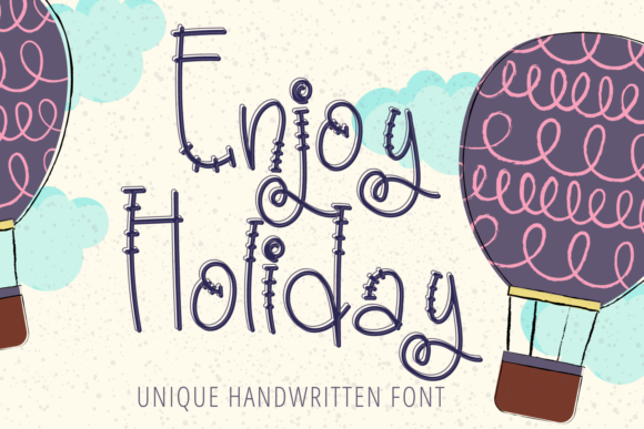 Enjoy Holiday: A Chic Display Font for Small Business Branding