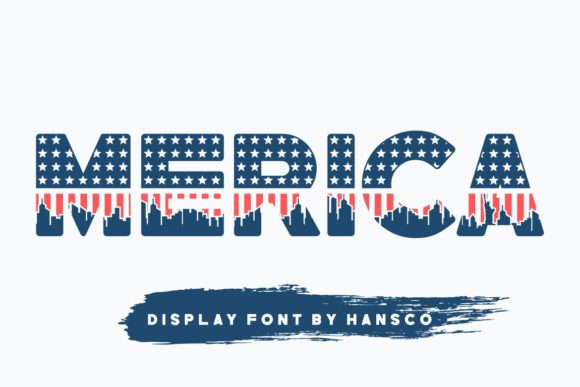 Merica: A Patriotic Display Font for Editorial Impact