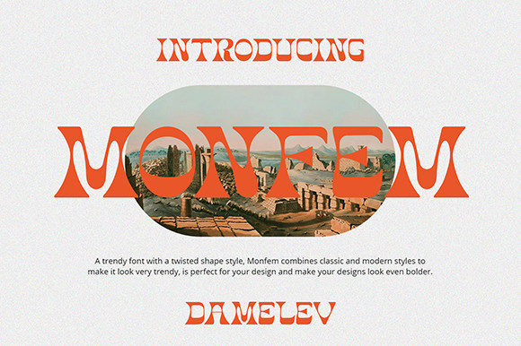 Monfem: A Vintage Display Font That Elevates Digital Branding