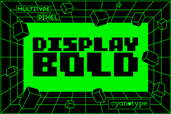 MultiType Pixel Display Bold: A Display Font with Personality