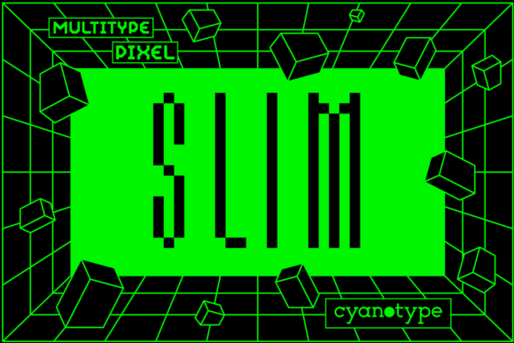 MultiType Pixel Slim: A Display Font That Builds Brand Recognition