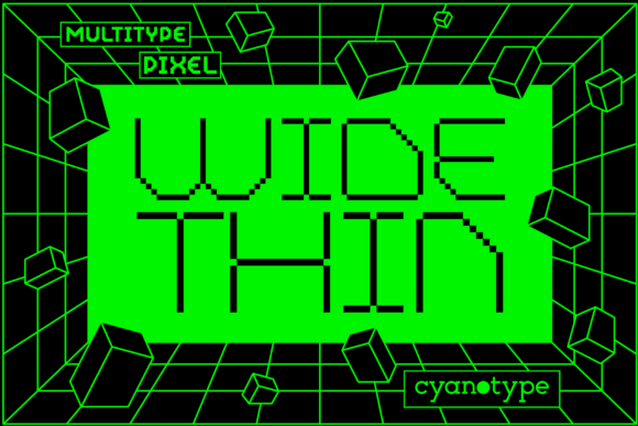 MultiType Pixel Wide Thin: A Display Font That Grabs Attention—Fast