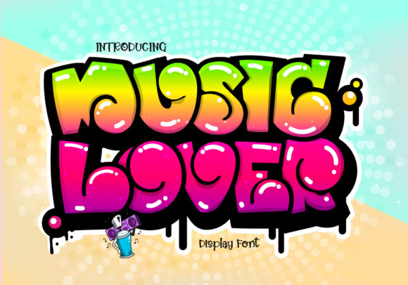 Music Lover Font: A Playful Display Typeface for Small Business Branding