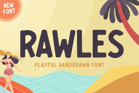 Rawles: A Bold Vintage Display Font for Crafters