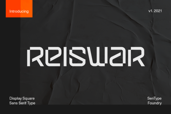 Reiswar: A Futuristic Display Font with Quiet Confidence