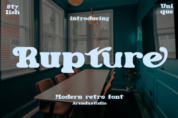 Rupture: A Display Font That Makes Handmade Products Shine