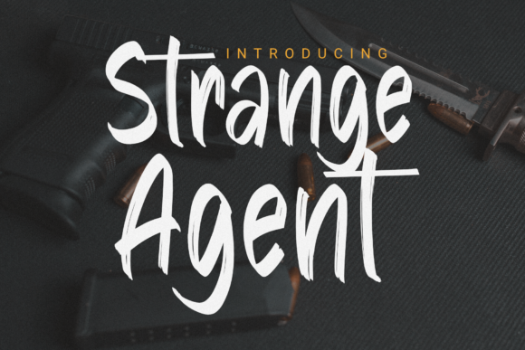 Strange Agent: A Friendly Display Font for Small Business Branding