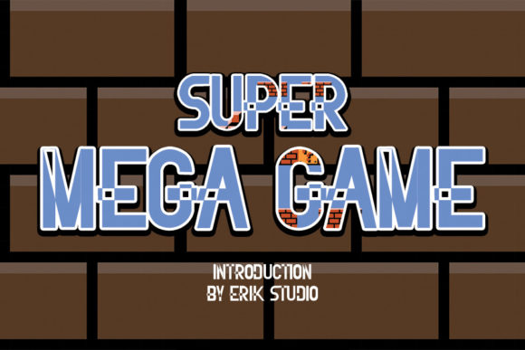 Super Mega Game: A Bold Display Font for Digital Design