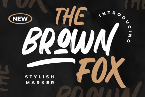 The Brown Fox Display Font for Handmade Creators