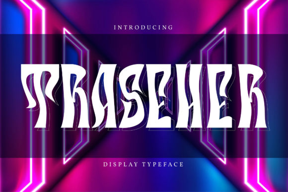 Traseher: A Retro Display Font That Elevates Digital Branding
