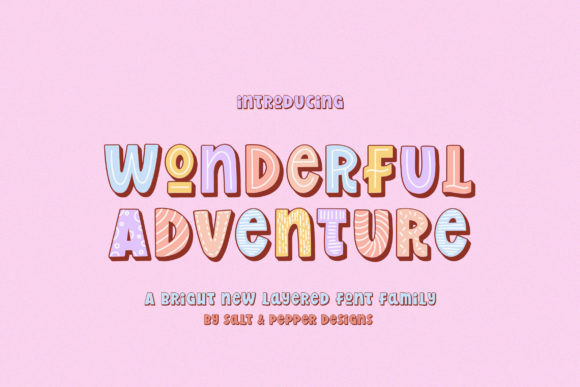 Wonderful Adventure: A Playful Display Font That Elevates Your Brand